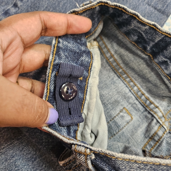 Cherokee Straight Fit Blue Denim Pants in Junior's Size 16 - Picture 3 of 5